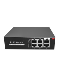 OEM SW0604PoE-G-65-Eutro PoE - 4 portas PoE + 2 UPLINK RJ45 - Acelerar até 1000 Mbps em todas as portas - até 60W em 