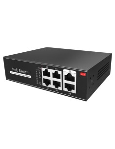 Comprar OEM SW0604POE-G-65-E Switch PoE - 4 puertos PoE + 2 Uplink RJ45 - Velocidad hasta 1000 Mbps en todos los puertos - Hasta 2