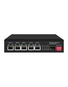 Kaufen Sie OEM SW0605HIPOE-GF-DC-65 Switch PoE – 5 Ports PoE + 1 SFP – Portgeschwindigkeit 10/100/1000 Mbit/s – 1xHi-PoE (60W) +