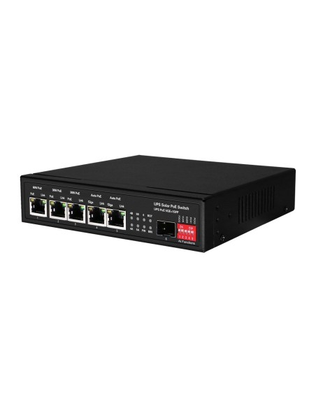 Acheter OEM SW0605HIPOE-GF-DC-65 Switch PoE - 5 ports PoE + 1 SFP - Vitesse des ports 10/100/1000 Mbps - 1xHi-PoE (60W) + 2