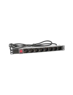 Acquistare OEM CSM-RALZ-F CASMAR. Morsettiera con 8 prese di alimentazione Schuko per rack. Pulsante rosso di accensione/spegnim