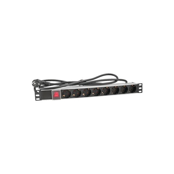 Kaufen OEM CSM-RALZ-F CASMAR. 8-fach Schuko-Steckdosenleiste zur Stromversorgung für Rack. Roter manueller Ein-/Aus-Schalter. 23