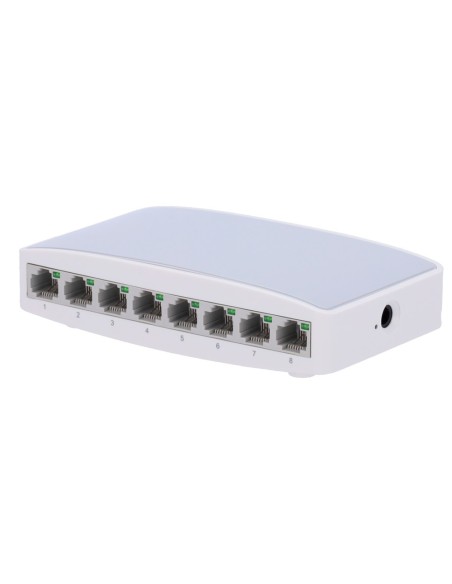 Comprar OEM SW08 Switch de sobremesa - 8 puertos Fast Ethernet - Velocidad 10/100 Mbps - Plug &amp; Play - Soporta IEEE802.3x - 