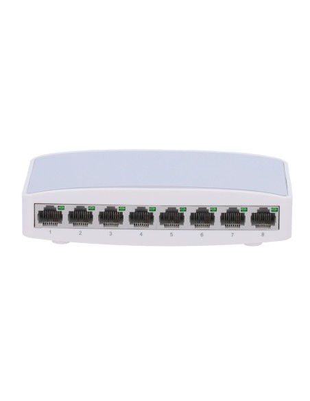 Comprar OEM SW08 Switch de sobremesa - 8 puertos Fast Ethernet - Velocidad 10/100 Mbps - Plug &amp; Play - Soporta IEEE802.3x - 