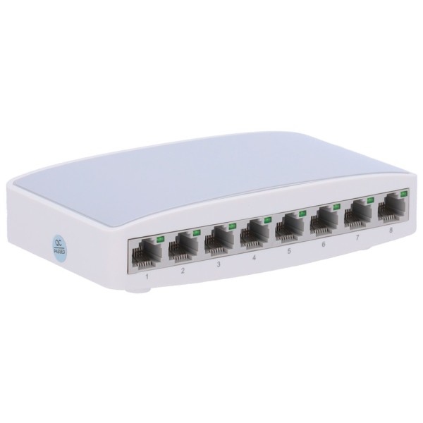 Acquistare OEM switch da scrivania SW08 - 8 porte Fast Ethernet - Velocità 10/100 Mbps - Plug & Play - Supporta IEEE802.3x -