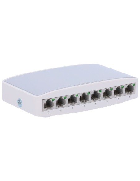 Comprar OEM SW08 Switch de sobremesa - 8 puertos Fast Ethernet - Velocidad 10/100 Mbps - Plug &amp; Play - Soporta IEEE802.3x - 