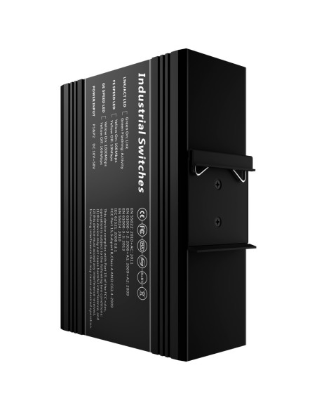 Comprar OEM SW1008HIPOE-MGF-240-DIN Switch PoE OEM - Montaje en carril DIN - 8 Puertos Gigabit + 2 SFP Gigabit - 90W puertos 1 y