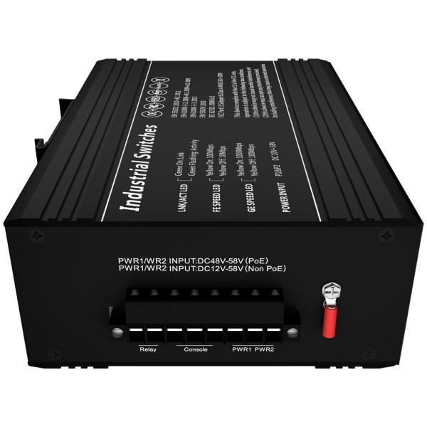 OEM SW1208HPoe-MGF-240-DIN Mudar PoE OEM - Montagem de trilho DIN - 8 portas de Gigabit + 4 SFP Gigabit - 90W Portas 1 e 2 / 30w