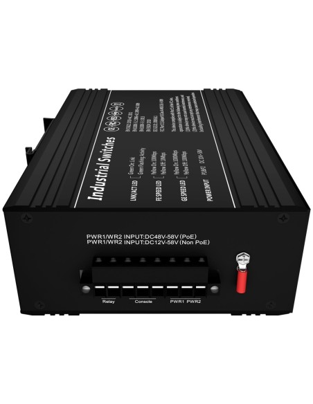 OEM SW1208HPoe-MGF-240-DIN Mudar PoE OEM - Montagem de trilho DIN - 8 portas de Gigabit + 4 SFP Gigabit - 90W Portas 1 e 2 / 30w