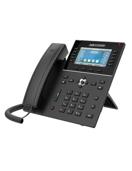 Acheter HIKVISION BASIC DS-KP8200-HE1 HIKBASIC. Téléphone de bureau ou mural SIP standard à 20 lignes, écran 43'', ports réseau