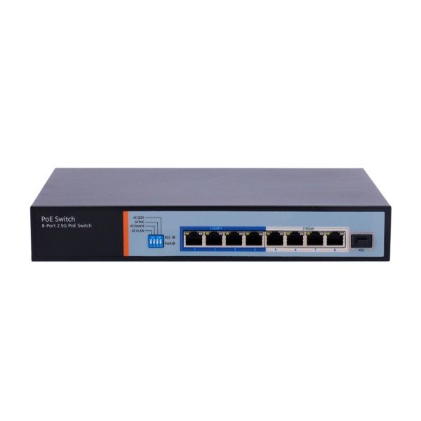 OEM SW98Infiel-2ZXF-150 MultigaGibit 2,5Gbps - 8 portas PoE + 1 Uplink SFP 10G - Velocidade da porta 2.5 / 1Gbps -