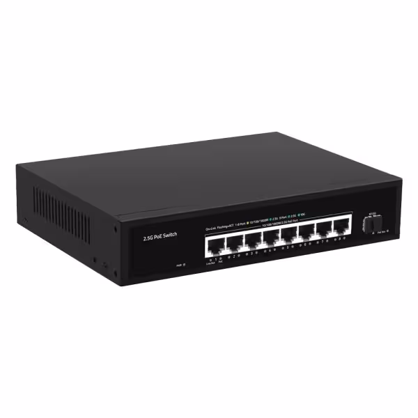 Kaufen OEM SW98HIPOE-2AZXF-150-V2 Switch PoE Multigigabit 2,5Gbps – 8 Ports PoE + 1 SFP-10G-Uplink – Portgeschwindigkeit 2,