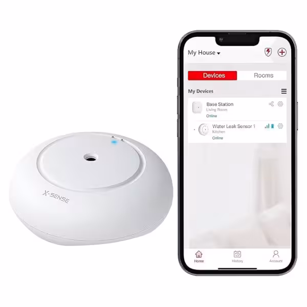 Kaufen X-SENSE SWS51 kabelloser Wasserleck-Sensor - Wi-Fi - IP66 - Kompatibel mit der Basisstation SBS50 - Kompatibl