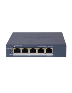 Kaufen HIKVISION BASIC DS-3E1505P-EI HIKBASIC. PoE-Switch mit 4 Kupfer-Ports 10/100/1000 + 1 RJ45-Gigabit. PoE max. 60 W (30 W