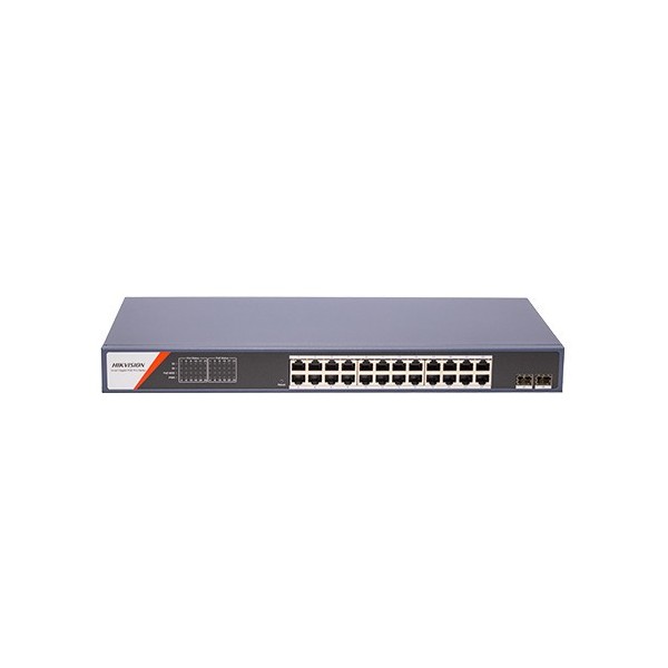 Comprare HIKVISION BASIC DS-3E1526P-SI-24P2F HIKBASIC. Switch PoE a 24 porte Gigabit (modalità a lunga portata 300 m) + 2 SFP Gi