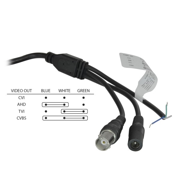 OEM T941SW-2P4N1 Câmera de Dome 1080P Pro - 4 em 1 (HDTVI / HDCVI / AHD / CVBS) - 1 / 2.8 & quot Sony Starvis IMX307 + 8550 - Le