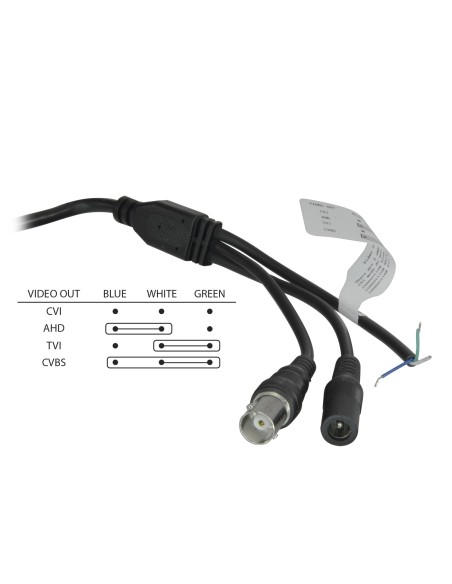 OEM T941SW-2P4N1 Câmera de Dome 1080P Pro - 4 em 1 (HDTVI / HDCVI / AHD / CVBS) - 1 / 2.8 & quot Sony Starvis IMX307 + 8550 - Le