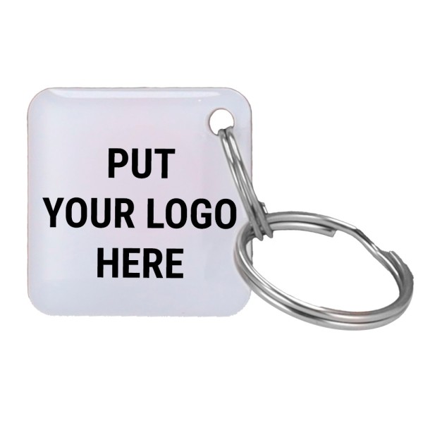 Kaufen CARDCUBE TAG-EM-EPOXY-SQ-CUSTOM-100 personalisierbarer TAG-Proximity-Schlüsselanhänger – EM 125 kHz passiv | 100 Stück – 