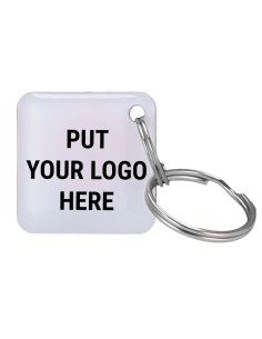 CardCube Tag-MF-Epoxi-SQ-Custom-100 Keychain Proximidade Tag Customizable - MF 13.56 MHz Passivo | 100 unidades - ID do número e