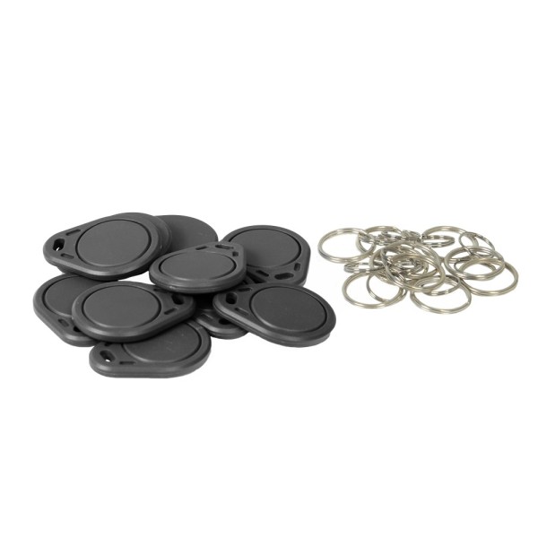 Cardcube Tag-Rfid-Wr-Black Keychain Proximidade Rewritable - Radiofrequency ID - Passive EM | Cor preta - baixa frequência