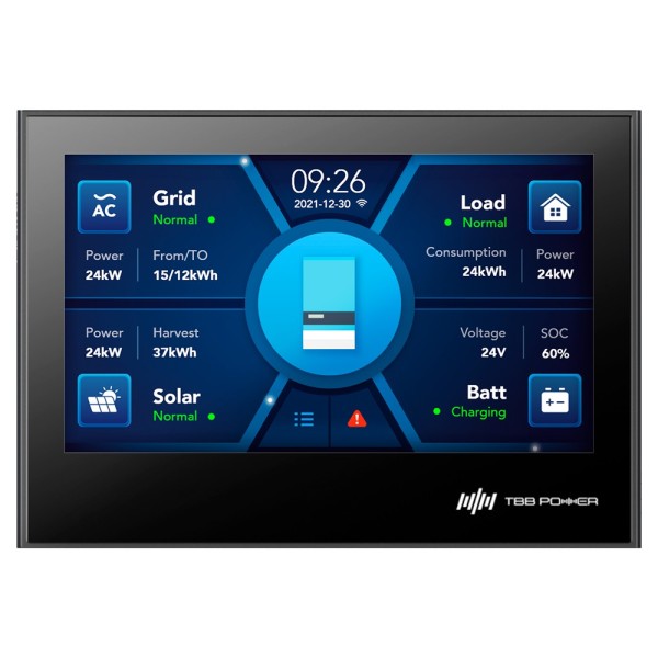 TBB TBB-E4-Monitor LCD TBB - Compatível com Investidores Riosun - Monitoramento, Programação e Controle - Sistemas em