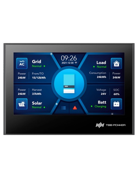 TBB TBB-E4-Monitor LCD TBB - Compatível com Investidores Riosun - Monitoramento, Programação e Controle - Sistemas em