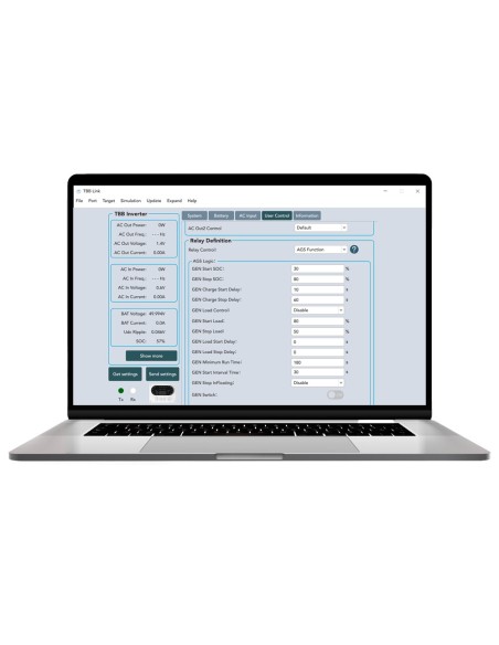 Interface TBB TBB TBB - Compatível com o inversor do RIIO Sun II - para inserir dados com PC
