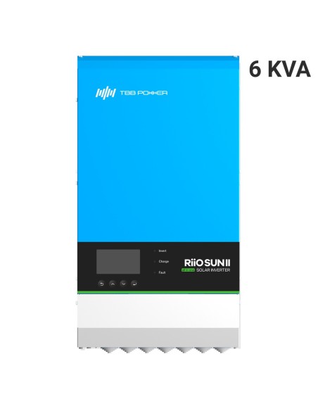 Comprar TBB TBB-RIOSUN2-6KVA-S Inversor todo en uno TBB - Potencia 6000W - 2 entradas MPPT - Inversor, cargador y regulador - Co