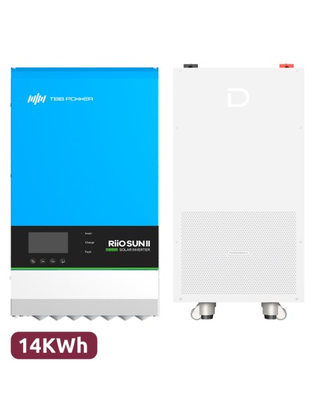 Acquistare TBB TBB-RIOSUN2-8KVA-1X-DY-POWERBRICK-14336 Pacchetto Inverter + Batteria - Potenza 8000W - 2 ingressi MPPT - Inverte