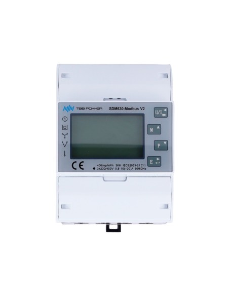 TBB TBB-SDM-630 Smart Meter TBB - Trifásico | Bidirecional - Compatível com Riio Inversor Sun II - Montagem do Trilho DIN - para