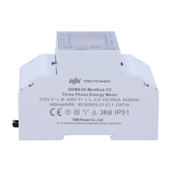 Comprare TBB TBB-SDM-630 Smart Meter TBB - Trifase | Bidirezionale - Compatibile con inverter Riio SUN II - Montaggio su guida D