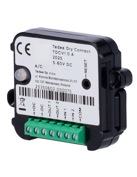 Tedee Tedee-DryContact Bilhete e Módulo de Saída Acessório - Comunicação Bluetooth - Accione Auxil Teleth