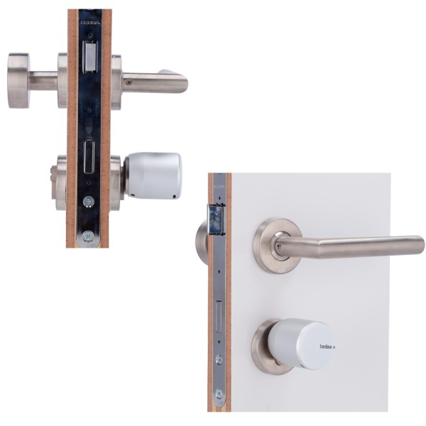 Comprar TEDEE TEDEE-PRO-B Cerradura girallaves inteligente BLE - Invisible desde el exterior | Tamaño reducido - Instalación sin