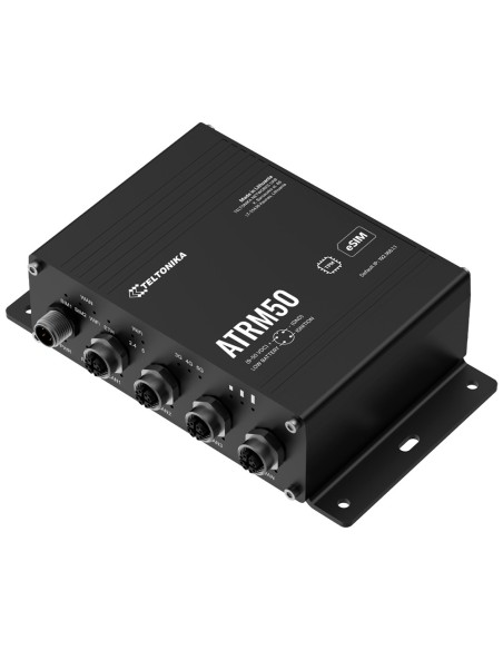 Teltonika TK-ATRM50 Router Industrial 5G M12 - 5G Sub-6GHz SA / NSA (compatível com 4G / 3G) - 4 portas M12 10/100 / 1000Mbps - 