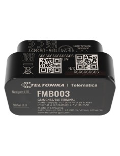 Kaufen Sie TELTONIKA TK-FMB003 Plug-&-Play-Tracker für Fahrzeuge – OBD-Anschluss – schnelle und unkomplizierte Installation – 2G 2