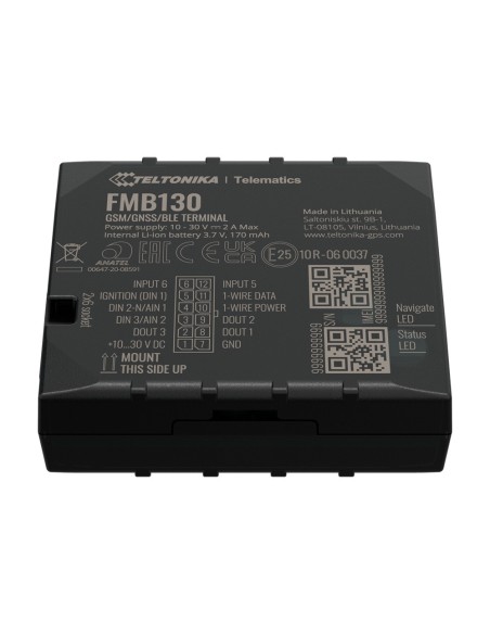 Comprar TELTONIKA TK-FMB130 Tracker avanzado para vehículos - Conexión cableado interno - Instalación oculta bajo salpicadero - 