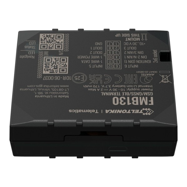 Comprar TELTONIKA TK-FMB130 Tracker avanzado para vehículos - Conexión cableado interno - Instalación oculta bajo salpicadero - 