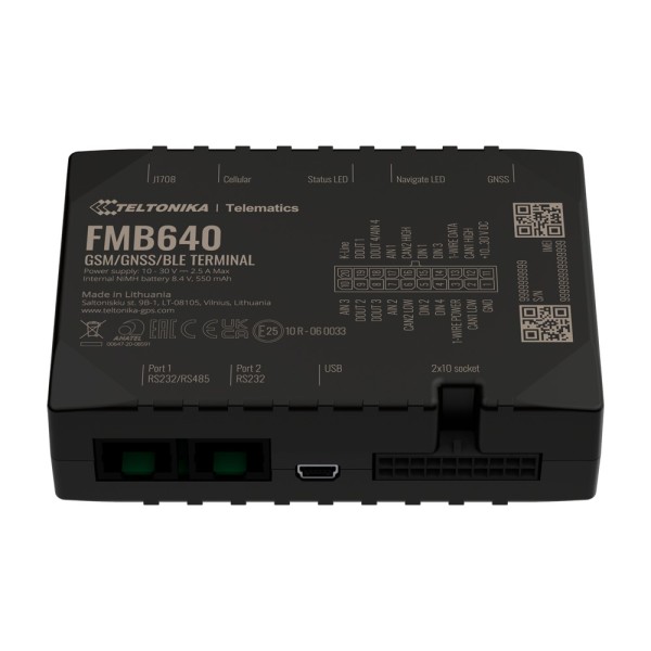 Comprar TELTONIKA TK-FMB640 Tracker profesional para vehículos - Conexión cableado interno - Instalación oculta bajo salpicadero
