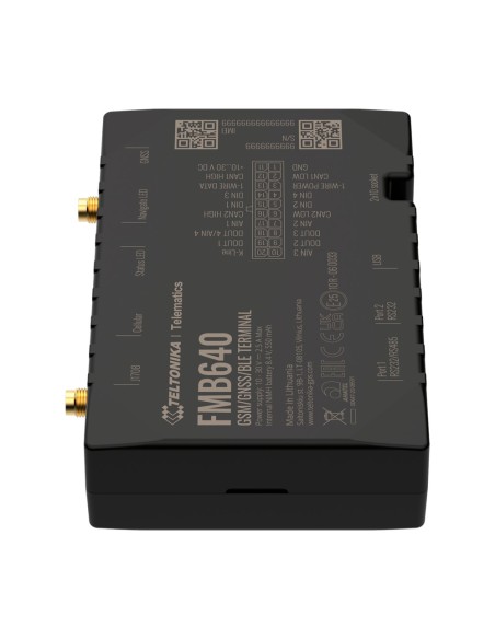 Teltonika TK-FMB640 Professional Tracker para veículos - Conexão de fiação interna - Instalação escondida em Dashboard - 2G - 