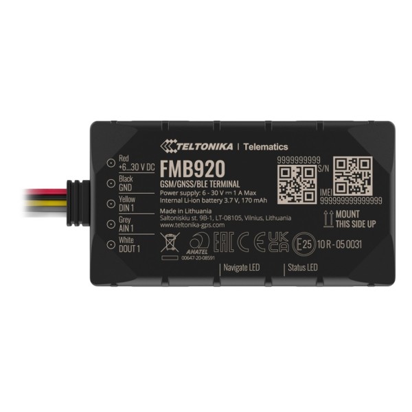 Acquistare TELTONIKA TK-FMB920 Tracker Plug & Play per veicoli - Connessione semplice - Ingressi e uscita cablati - 2G e BLE