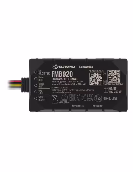 Acheter TELTONIKA TK-FMB920 Tracker Plug & Play pour véhicules - Connexion simple - Entrées et sortie câblées - 2G et BLE