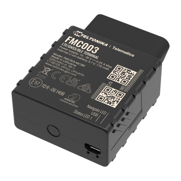 Comprar TELTONIKA TK-FMC003 Tracker Plug &amp; Play para vehículos - Conexión OBD - Instalación rápida y accesible - 4G, 2G y BL