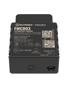 Acquista TELTONIKA TK-FMC003 Tracker Plug & Play per veicoli - Connessione OBD - Installazione rapida e accessibile - 4G, 2G e B 2