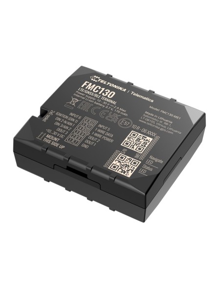 Teltonika TK-FMC130 Avançado Tracker para veículos - Conexão de fiação interna - Instalação oculta em Dashboard - 4G, 3G, 