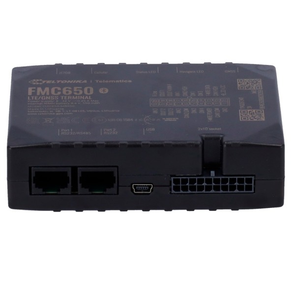 Teltonika TK-FMC650 Rastreador Avançado - Conexão 4G com Backup 2G - Reading Real Tacograph - Pode ler para V