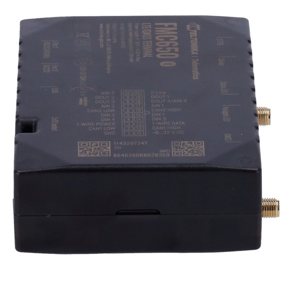 Acquista TELTONIKA TK-FMC650 Tracker Avanzato - Connessione 4G con backup 2G - Lettura del tachigrafo in tempo reale - Lettura d