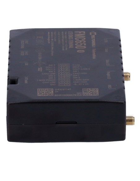 Teltonika TK-FMC650 Rastreador Avançado - Conexão 4G com Backup 2G - Reading Real Tacograph - Pode ler para V