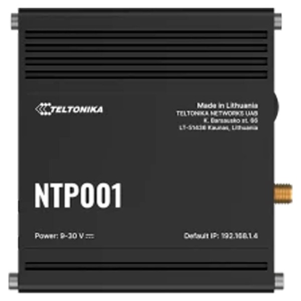 Teltonika TK-NTP001 Teltonika NTP Industrial Server - RJ45 10 / 100Mbps - Portas RS232 e RS485