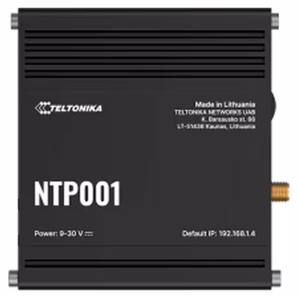 Comprar TELTONIKA TK-NTP001 Teltonika Servidor de Tiempo Industrial GNSS NTP  - Sincronización precisa Stratum 1 vía GNSS  - P