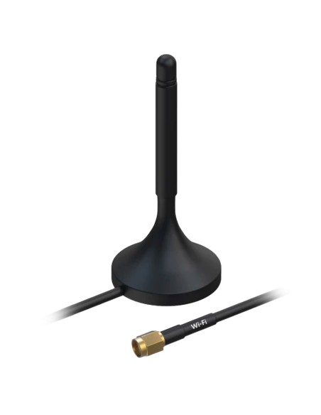 Teltonika tk-pr1krf30 Teltonika - antena magnética wifi - Frequência 2400 ~ 2500 MHz - Conector masculino RP SMA - Impedância 50